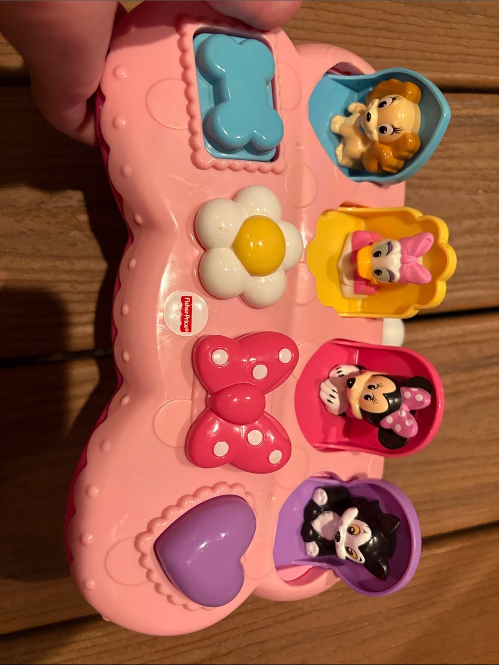 Fisher-Price Pink Character Pop-Up Playset with Blue, Yellow & Purple Accents